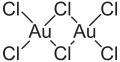 Deutsch: Struktur von Gold(III)-chlorid English: Structure of Gold(III) chloride