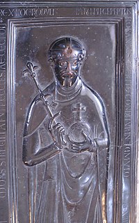 Рудольф Рейнфельдский. Надгробная плита в Мерзебургском соборе.