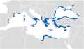 Greek colonisation in 550 BC.