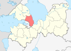 Location of Vsevoložskas rajons