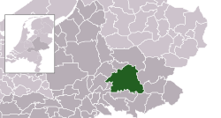 Highlighted position of Bronckhorst in a municipal map of Gelderland