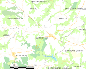 Poziția localității Saint-Pardoux