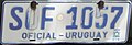 License plate for official vehicles