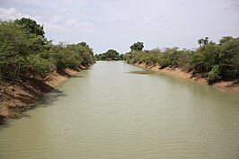 De rivier Mouhoun nabij Dédougou