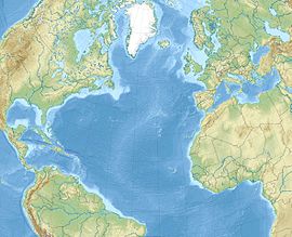 Mappa di localizzazione: Oceano Atlantico settentrionale
