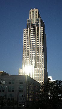 Image of the eastern side of the First National Bank Tower