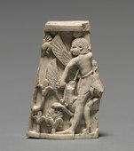 Placă decorativă care înfățișează lupta dintre un om și un grifon; 900–800 î.Hr.; fildeș de Nimrud; Muzeul de Artă din Cleveland (Cleveland, Ohio, SUA)