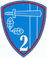 Oznaka rozpoznawcza 2. Regionalnej Bazy Logistycznej na mundur wyjściowy.