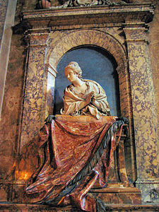 Gravmonument över Maria Colomba Vincentini av Bernardino Cametti.