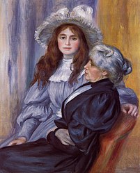 Retrato de Berthe Morisot e sua filha Julie Manet, 1894