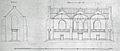 Bouwtekening Grote Kerk te Hoorn door Karel George Zocher (1842-1844)