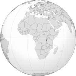 Местоположение на Бурунди