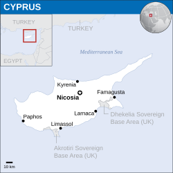 साइप्रस के लोकेशन