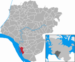 Vị trí của Glückstadt