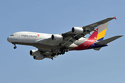 Airbus A380-800 der Asiana Airlines