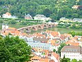 Heidelberg, Germany. View from the Schloss to the Alte Brücke