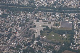 Aerial view of Nassau BOCES Rosemary Kennedy Center in 2021