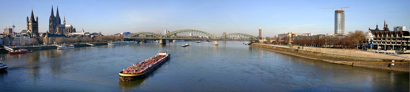 The Rhine at Cologne - km 690