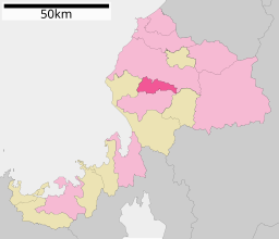 Sabaes läge i Fukui prefektur
