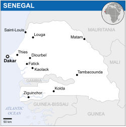 Lokasi Senegal