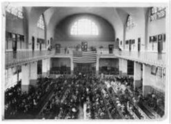 The anxiety level was high in the Registry Room as immigrants await the legal inspection trying to make it into America. (38c01ccb-155d-451f-6726-f09c79fad582).jpg