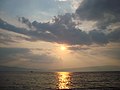 Залез на сонце на Охридското Езеро