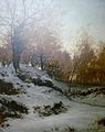 Louis Joubert : Le chemin de Rustéphan sous la neige (1883)