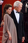 Jolie and Clint Eastwood on the red carpet of the 2008 Cannes Film Festival (20 May 2008)