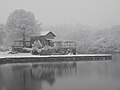 Nevicata sul lago