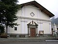 Facciata della chiesa parrocchiale di San Pantaleone.