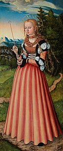 Pfirtscher Altarpiece: Saint Ursula Staatsgalerie Aschaffenburg