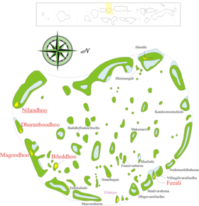 Carte de Nilandhe du Nord.