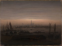 Greifswald in moonlight 1817