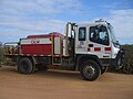 Heavy duty fire appliance Isuzu 550 (HD104 - Kalbarri 40) at Kalbarri National Park, October 2005.