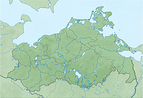 Lago Grimke ubicada en Mecklemburgo-Pomerania Occidental