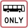 (R4-7.1) Buses Only