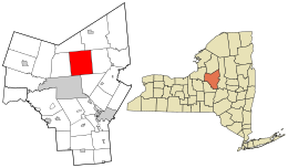 Location in Oneida County and the state of New York.