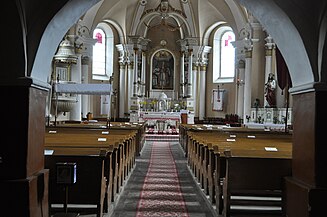 Biserica romano-catolică (interiorul navei)