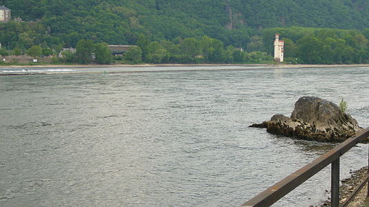 Mühlstein am Binger Loch - km 530