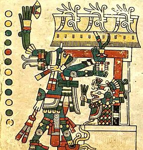 Tezcatlipoca Azul, Códice Fejérváry-Mayer.