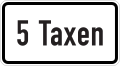 Zusatzzeichen 1050-31 ... Taxen