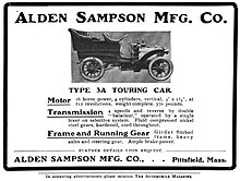 1904 Alden Sampson advertisement in The Automobile magazine