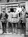 1930s Mao Zhu De Zhou Enlai Bogu. 毛泽东、朱德、周恩来、秦邦宪在陕北的合影