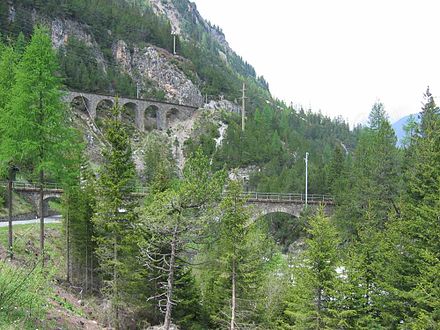 Ausschließlich in Massivbauweise erbaut: Die Viadukte der Albulabahn