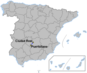 Localización de la Autovía Ciudad Real-Puertollano (A-41) respecto a España