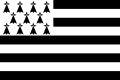 Flag of Brittany in France, inspired by the American and Greek flags