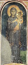 Freska - ikona, Panna Mária Hodegetria, Monastier Hosios Lukas
