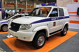 La polica aŭto UAZ Patriot Sport