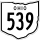 State Route 539 marker
