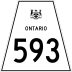 Highway 593 marker